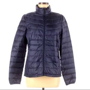 Max Therma size M dark blue Down blend insulated lightweight zip up puffy coat